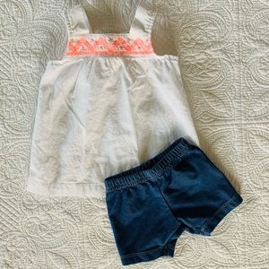Carter’s 3 Month Tank and Shorts Summer Outfit